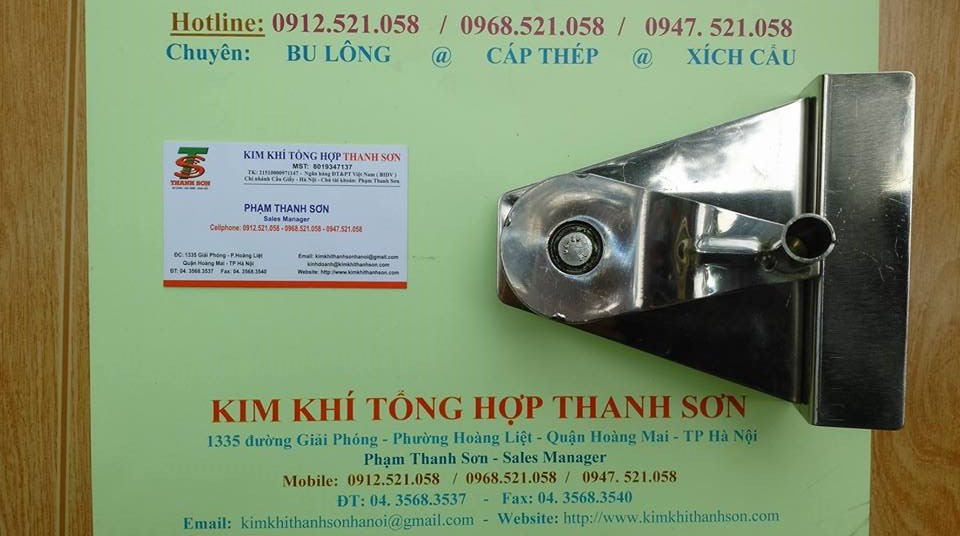 Puly Inox Puly vuông Inox kéo cáp cột cờ 0968.521.058 Thanh Sơn kinh doanh bộ tay ...