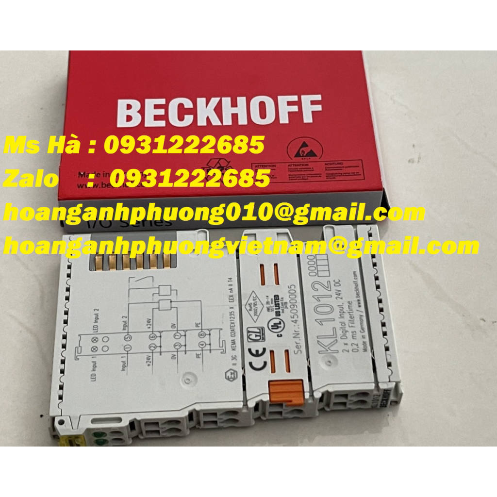 Toàn quốc - chuyên cung cấp mô đun ngõ vào beckhoff KL1012