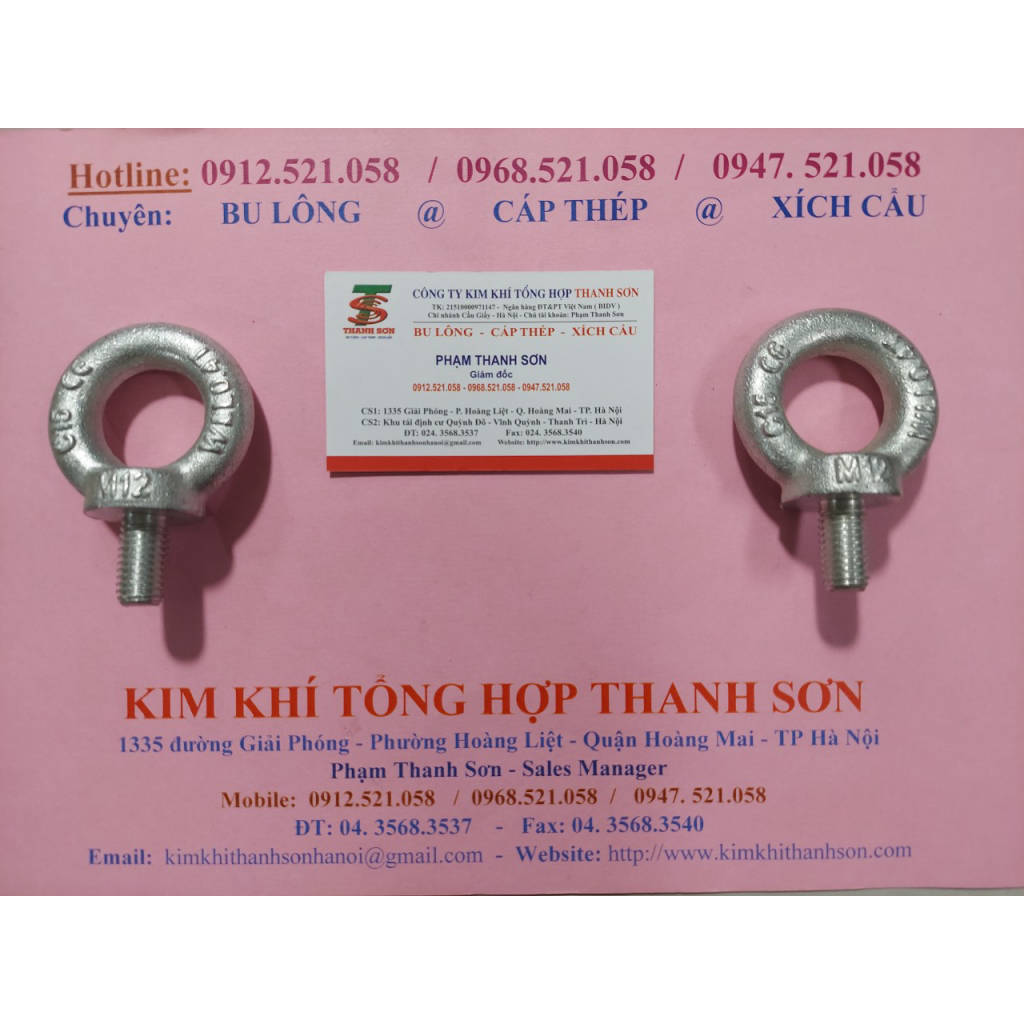 Bu lông móc cẩu dương M8,M10 thép mạ kẽm Hà Nội 0947.521.058 Bu lông ...