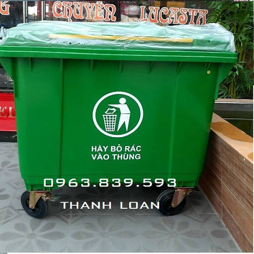 Xe đẩy rác bệnh viện 660L - thùng rác tập kết rác thải khối lượng lớn / 0963 839 593 Ms.Loan | WebRaoVat - webraovat.net.vn
