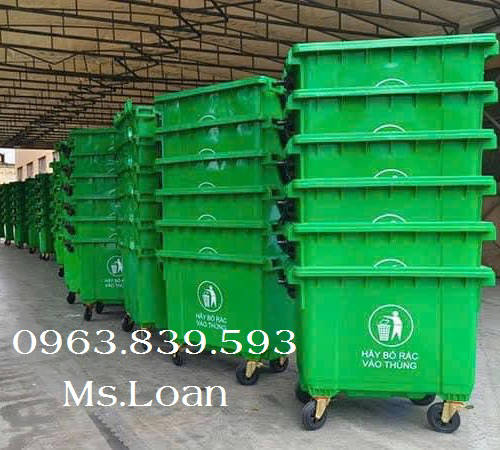 Xe đẩy rác bệnh viện 660L - thùng rác tập kết rác thải khối lượng lớn / 0963 839 593 Ms.Loan | WebRaoVat - webraovat.net.vn