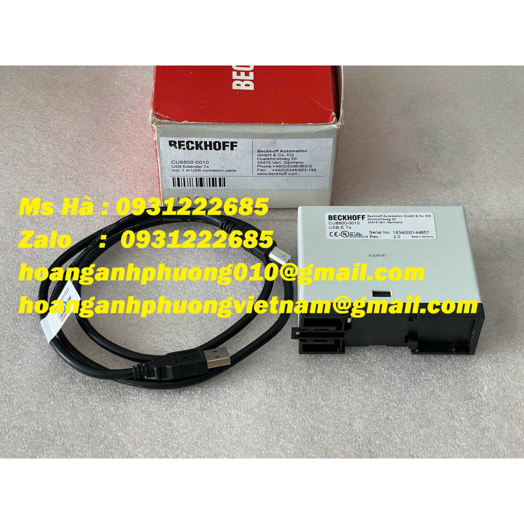 Bộ điều khiển EtherCAT với cổng USB Beckhoff CU8800-0010  | WebRaoVat - webraovat.net.vn