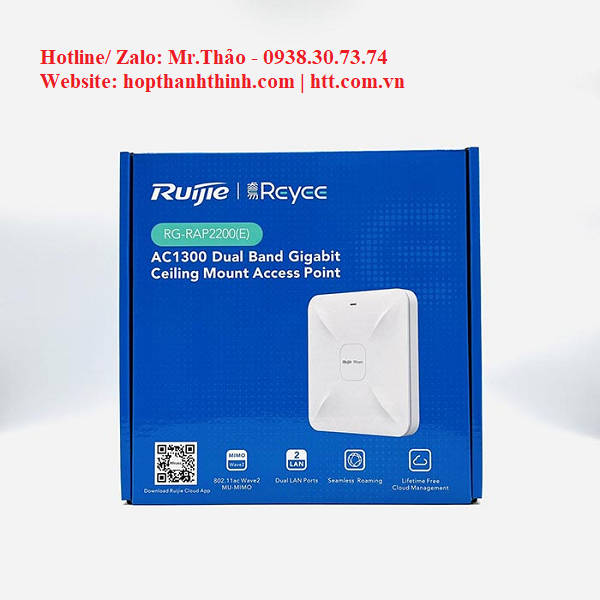Ruijie RG-RAP2200(E) – WiFi mạnh mẽ, quản lý dễ dàng, chuẩn doanh nghiệp